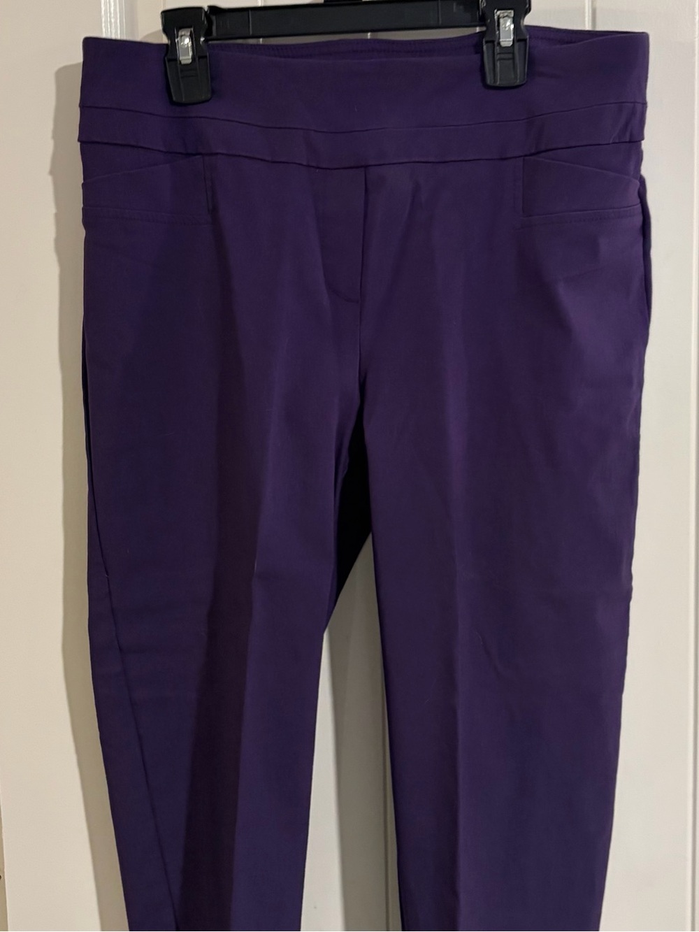 Zac & Rachel Deep Purple Ponte Skinny Pants
